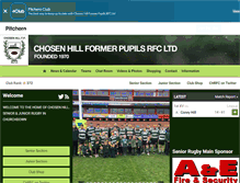 Tablet Screenshot of chosenhillrfc.co.uk